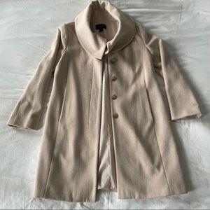 GUC Ann Taylor Wool Shawl Collar Car Coat